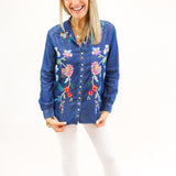 Denim Blue Western Shirt, Malaya