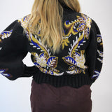 Arabesque Paradise Knit Sweater, Black