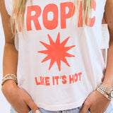 Tropical La Mer Tank, Cheeky Pink