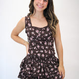 Only Just Begun Set, Brown/Pink Floral