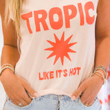 Tropical La Mer Tank, Cheeky Pink