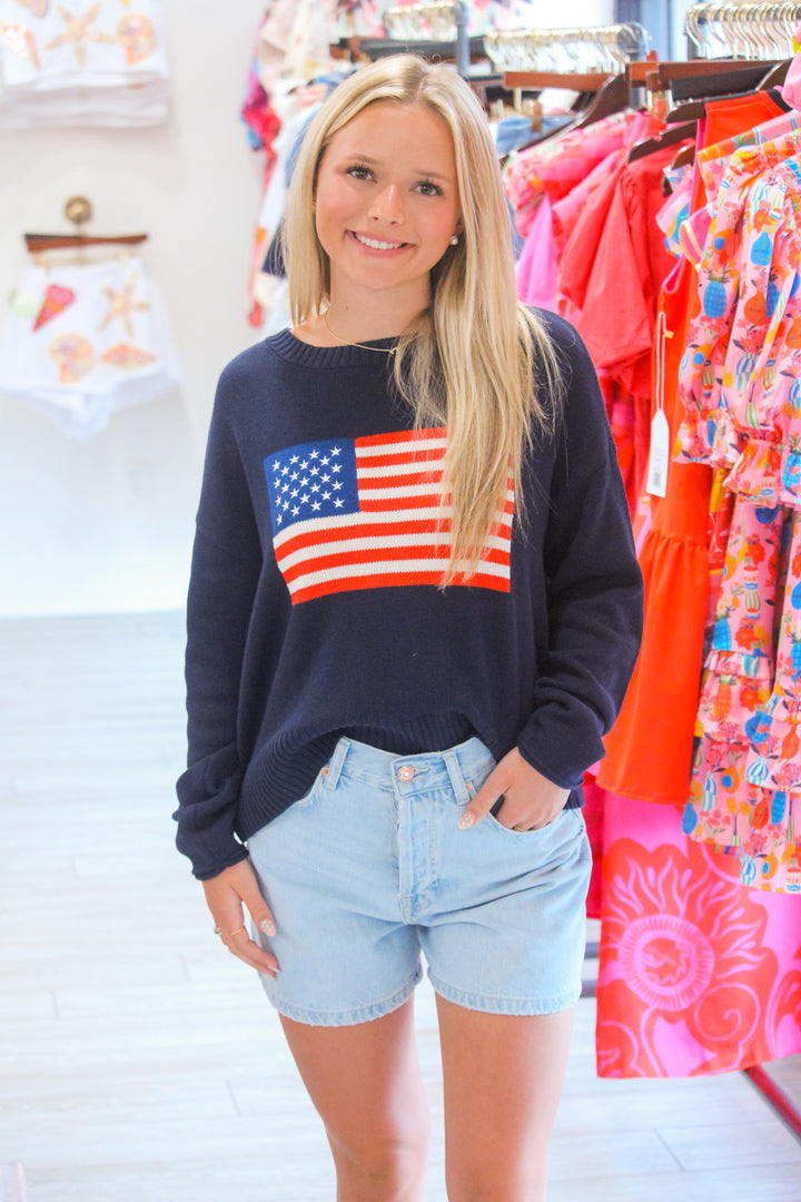 Sienna Patriot Sweater, Eclipse