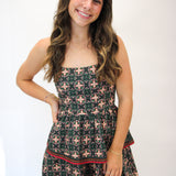 Rina Dress, Floral Tile