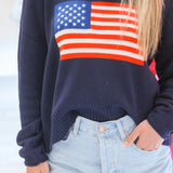 Sienna Patriot Sweater, Eclipse