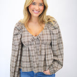 Dream A Little Top, Brown