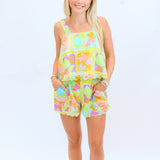 Tropical Mosaic Scalloped Detailed Set, Tropical Mosaic