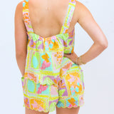 Tropical Mosaic Scalloped Detailed Set, Tropical Mosaic