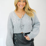 Rewrite Your Story Cardigan, Heather Grey