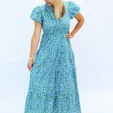 A Sweet Glimpse Dress, Navy Combo