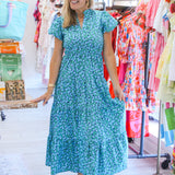 A Sweet Glimpse Dress, Navy Combo
