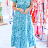 A Sweet Glimpse Dress, Navy Combo