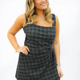 Jada Anthracite Mini Dress, Grey