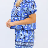 Arlene Top, Seaside Catch Sapphire