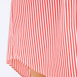 Carter Cotton Shirting Dress, Stripe Red