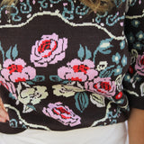 Afternoon Tea Garden Sweater, Brown