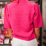 Raspberry Pop Sweater, Fuchsia