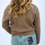 Always Me Tie Sweater, Brown