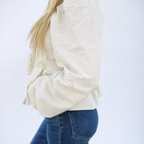 Thinking About You Top, Vanilla/Camel