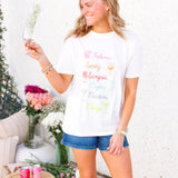 Cocktails Boyfriend Tee, Sea Salt