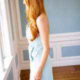 Petal Party Mini Dress, Aqua