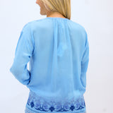 Margot Blouse, Ethereal Blue