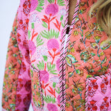 Wildflower Wanderer Quilted Jacket, Pink
