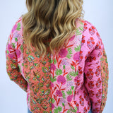 Wildflower Wanderer Quilted Jacket, Pink