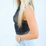 No Holding Back Top, Black