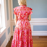 Mirabella Dress, Imperial Garden Peony/Gold