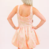 Blooming Whimsy Mini Dress, Peach