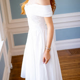 Chic Intentions Midi Dress, White