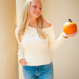 From The Start Sweater, Ivory