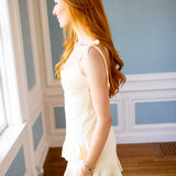 Darling Behavior Romper, Lemon Butter