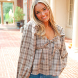 Dream A Little Top, Brown