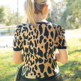 Crewneck Knit, Lady Leopard