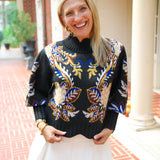 Arabesque Paradise Knit Sweater, Black