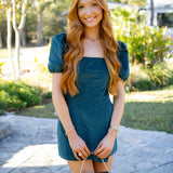 Woodland Wrap Romper, Spruce