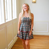 Rina Dress, Floral Tile