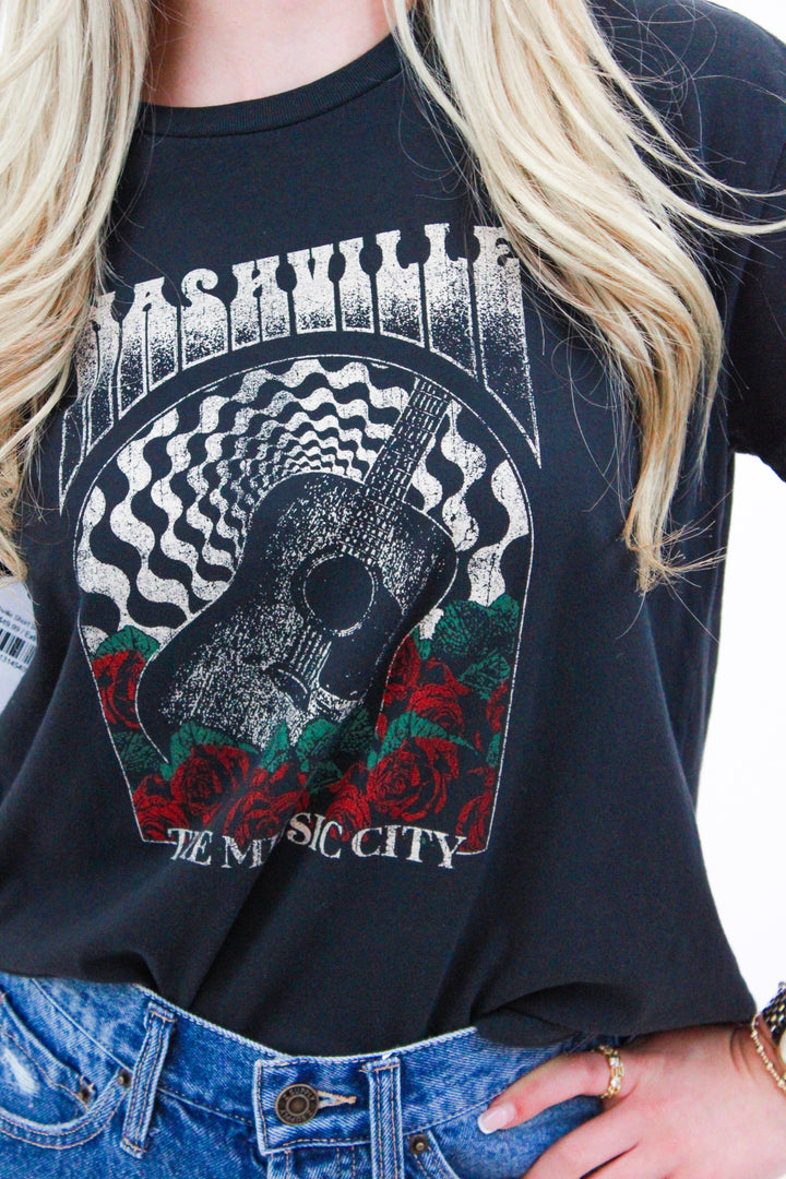 Nashville Short Sleeve Tee, Black