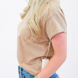 Modern Slub Tee, Iced Coffee
