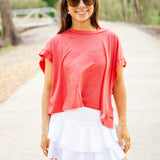 My Time Tee, Grapefruit