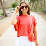 My Time Tee, Grapefruit