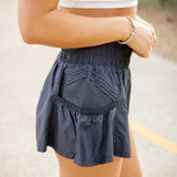 Get Your Flirt on Shorts, Black