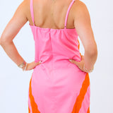 Midsummer Melody Dress, Pink/Orange