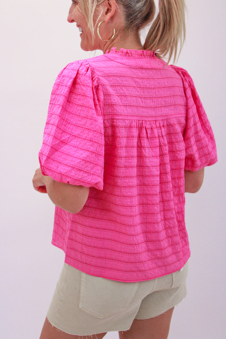 Live Beautifully Top, Pink