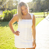 Poplin Pocket Mini Dress, Off White