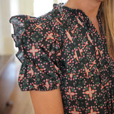 Nora Top, Floral Tile