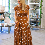 Ultra Violet Maxi Dress, Oak Combo