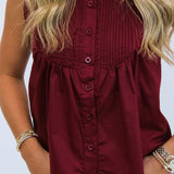 Bleacher Babe Top, Maroon