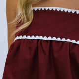 Spirit Walk Style Top, Maroon